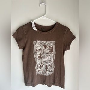 John Galt Tee Brown Frankenstein Graphic
